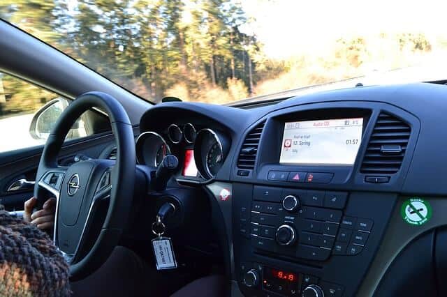 Interior of a car